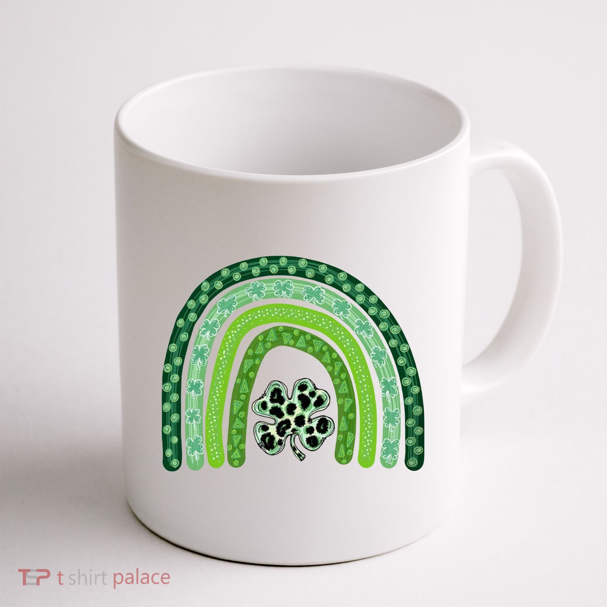 Lucky St Patrick's Day Rainbow Coffee Mug
