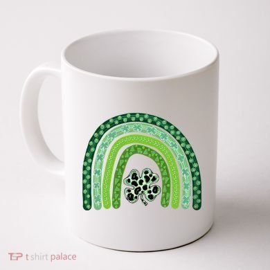 Lucky St Patrick's Day Rainbow Coffee Mug