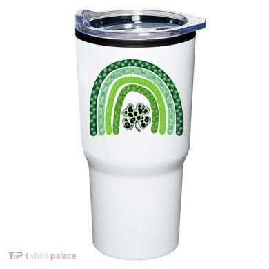 Lucky St Patrick's Day Rainbow Tumbler