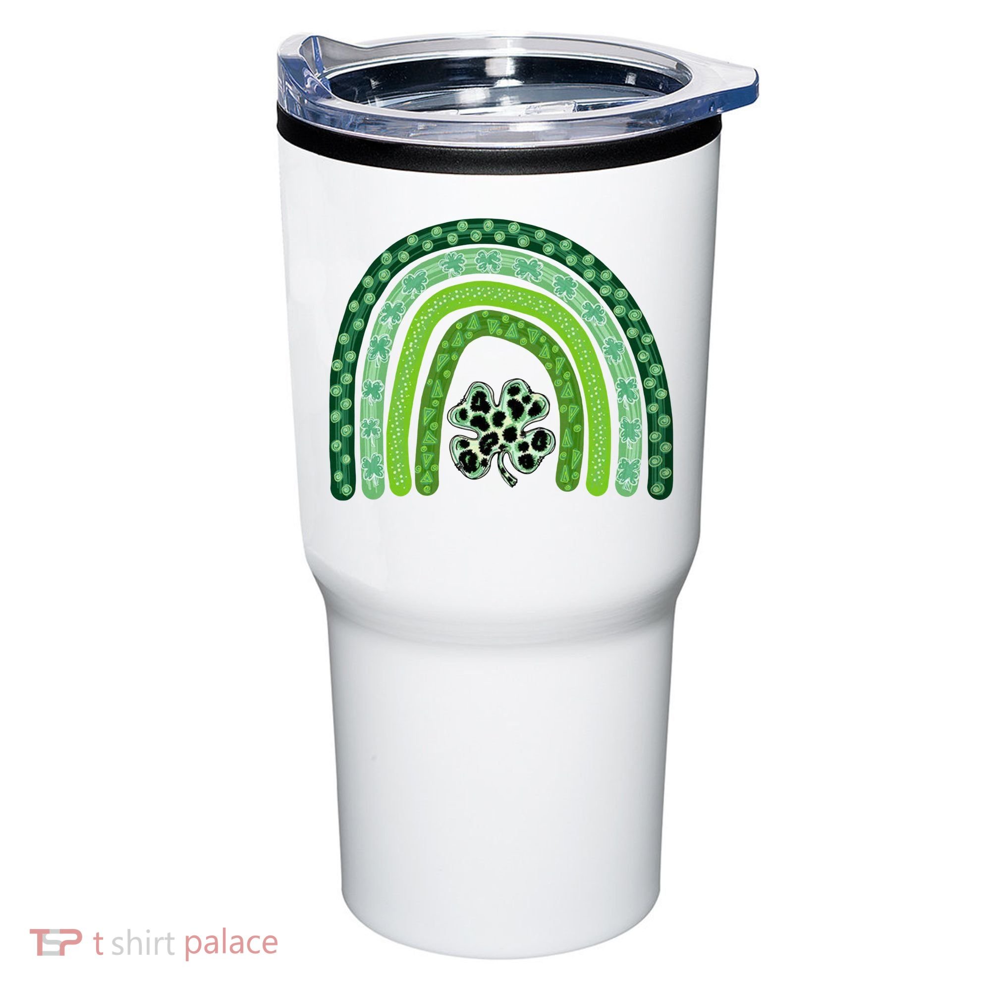 Lucky St Patrick's Day Rainbow Tumbler