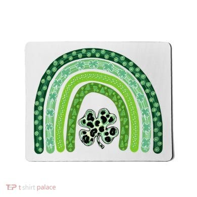 Lucky St Patrick's Day Rainbow Mousepad