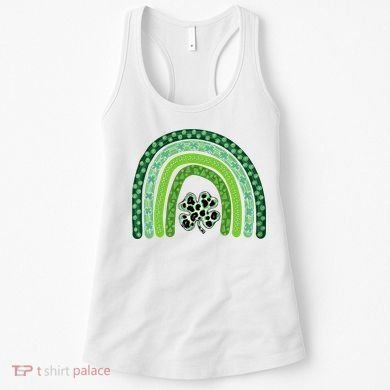 Lucky St Patrick's Day Rainbow Women's Tank Top