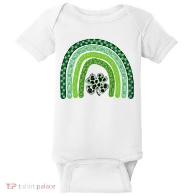 Lucky St Patrick's Day Rainbow Baby Bodysuit
