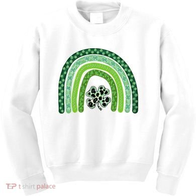 Lucky St Patrick's Day Rainbow Kids Sweatshirt