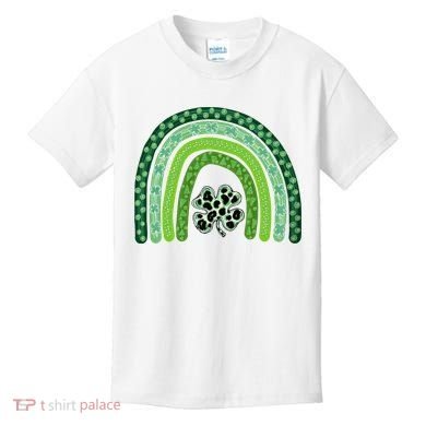 Lucky St Patrick's Day Rainbow Kids T-Shirt