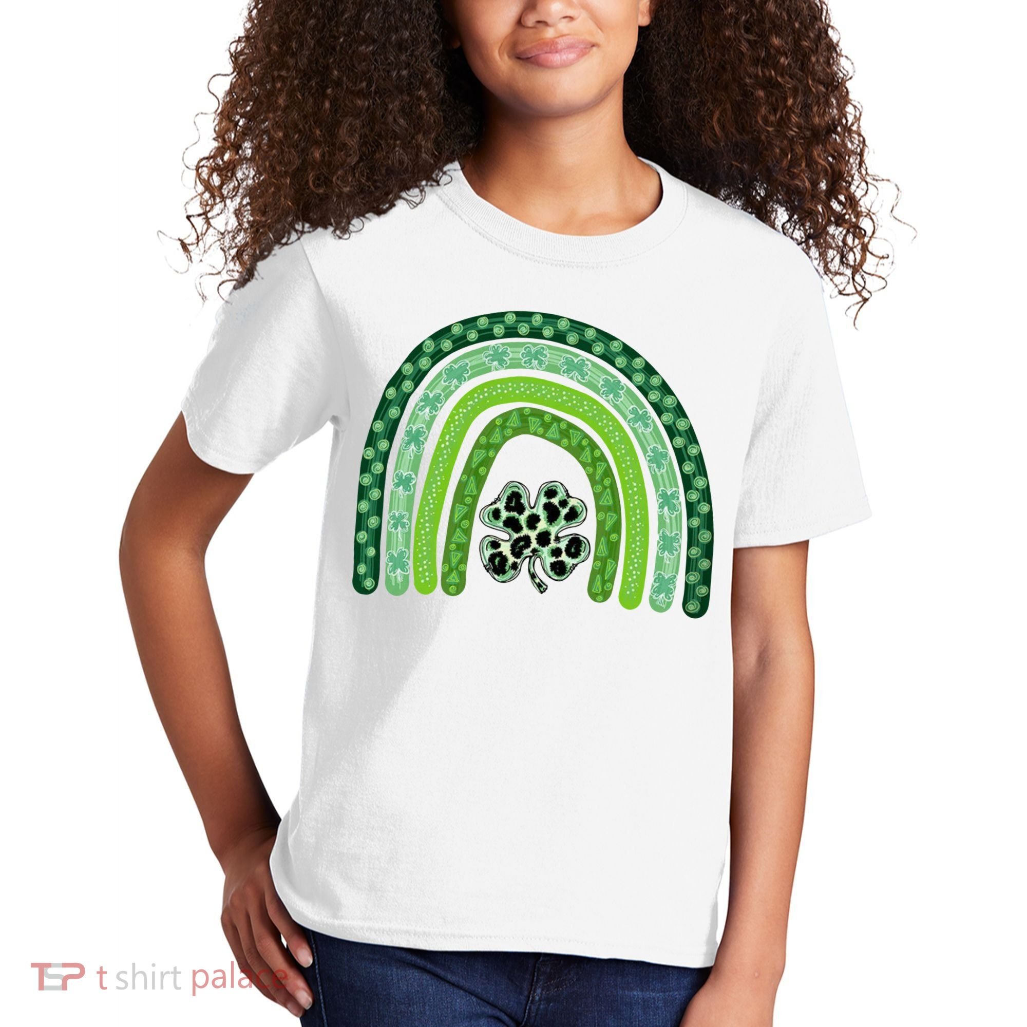 Lucky St Patrick's Day Rainbow Kids T-Shirt