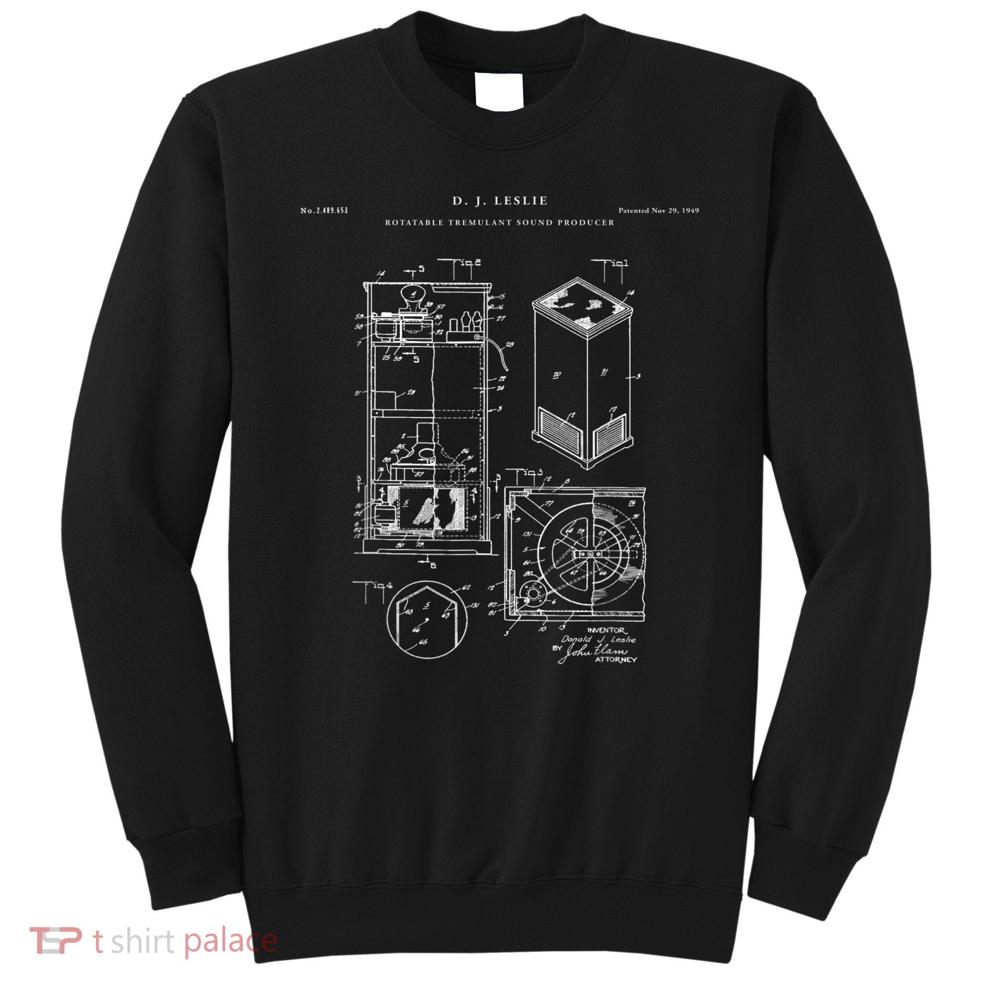 Leslie Speaker Patent Music Sweatshirt