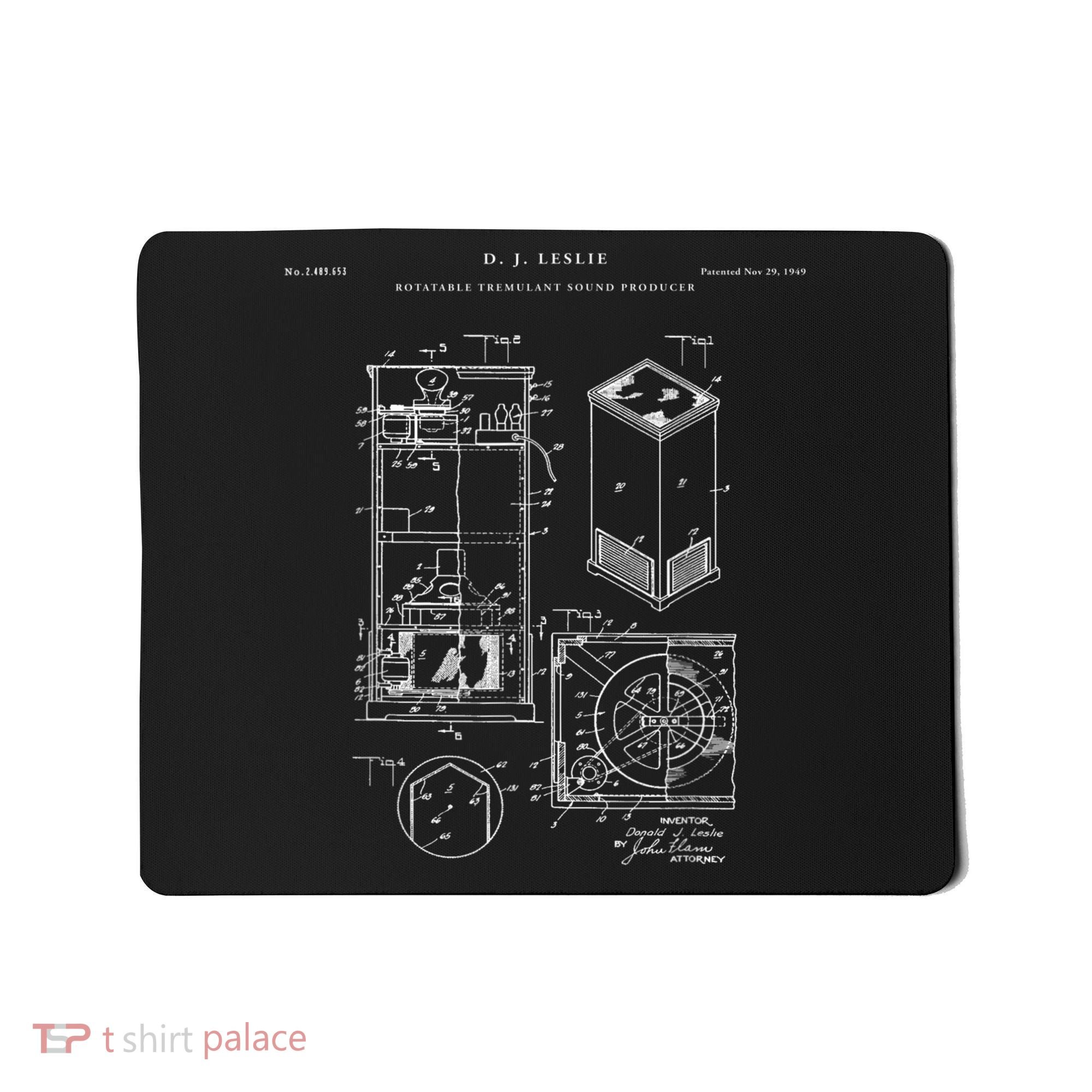 Leslie Speaker Patent Music Mousepad