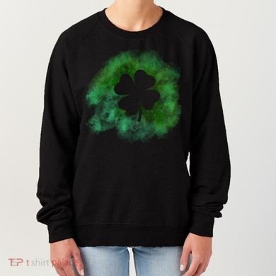 Lucky St Patrick's Day Clover Holiday Women's Sweatshirt