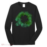 Lucky St Patrick's Day Clover Holiday Long Sleeve Shirt thumb 0