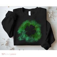 Lucky St Patrick's Day Clover Holiday Sweatshirt thumb 2