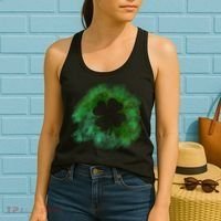 Lucky St Patrick's Day Clover Holiday Women's Tank Top thumb 2