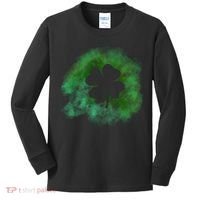 Lucky St Patrick's Day Clover Holiday Kids Long Sleeve Shirt thumb 0