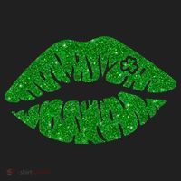 Lucky St Patrick's Day Lips Kiss Women's Sweatshirt thumb 2