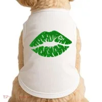 Lucky St Patrick's Day Lips Kiss Doggie Tank thumb 0