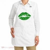 Lucky St Patrick's Day Lips Kiss Apron thumb 2