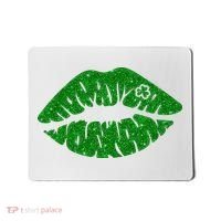 Lucky St Patrick's Day Lips Kiss Mousepad thumb 0