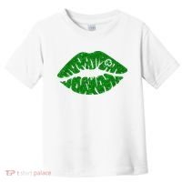 Lucky St Patrick's Day Lips Kiss Toddler T-Shirt thumb 0