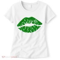 Lucky St Patrick's Day Lips Kiss Women's T-Shirt thumb 0