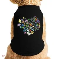Love Science Pattern Heart Doggie Tank thumb 0