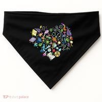 Love Science Pattern Heart USA-Made Doggie Bandana thumb 0