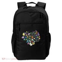 Love Science Pattern Heart Backpack thumb 0