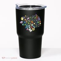 Love Science Pattern Heart Tumbler thumb 0