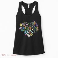 Love Science Pattern Heart Women's Tank Top thumb 0