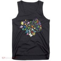 Love Science Pattern Heart Tank Top thumb 0
