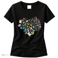 Love Science Pattern Heart Women's T-Shirt thumb 0