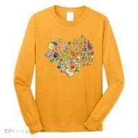 Love Science Pattern Heart Long Sleeve Shirt thumb 0