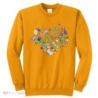 Love Science Pattern Heart Sweatshirt thumb 0