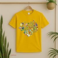 Love Science Pattern Heart T-Shirt thumb 2