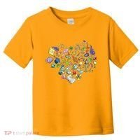 Love Science Pattern Heart Toddler T-Shirt thumb 0
