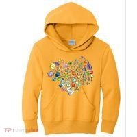 Love Science Pattern Heart Kids Hoodie thumb 0