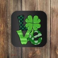 Love St Patricks Day Pattys Irish Clover Coaster thumb 0