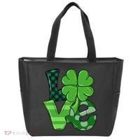 Love St Patricks Day Pattys Irish Clover Tote Bag thumb 0