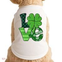 Love St Patricks Day Pattys Irish Clover Doggie Tank thumb 0