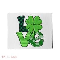 Love St Patricks Day Pattys Irish Clover Mousepad thumb 0
