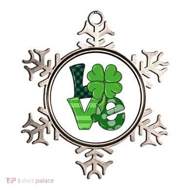 Love St Patricks Day Pattys Irish Clover Ornament