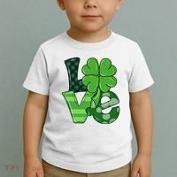 Love St Patricks Day Pattys Irish Clover Toddler T-Shirt thumb 2