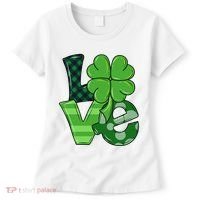 Love St Patricks Day Pattys Irish Clover Women's T-Shirt thumb 0