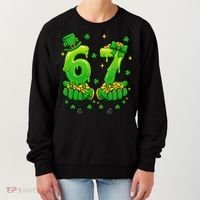 Lucky St Patrick's Day 67 Six Seven Drip Hands Women's Sweatshirt thumb 0