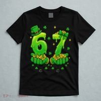 Lucky St Patrick's Day 67 Six Seven Drip Hands T-Shirt thumb 5