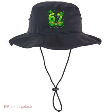 Lucky St Patrick's Day 67 Six Seven Drip Hands Bucket Hat