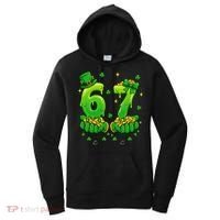 Lucky St Patrick's Day 67 Six Seven Drip Hands Women's Hoodie thumb 0