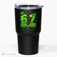 Lucky St Patrick's Day 67 Six Seven Drip Hands Tumbler thumb 0