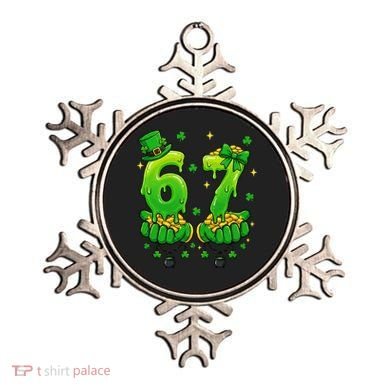 Lucky St Patrick's Day 67 Six Seven Drip Hands Ornament