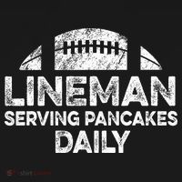 Lineman Serving Pancakes Daily Football Offensive Lineman Sweatshirt thumb 3