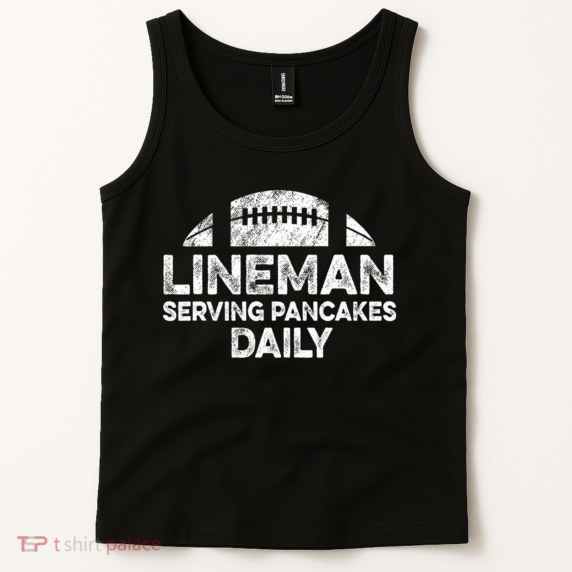 Lineman Serving Pancakes Daily Football Offensive Lineman Tank Top